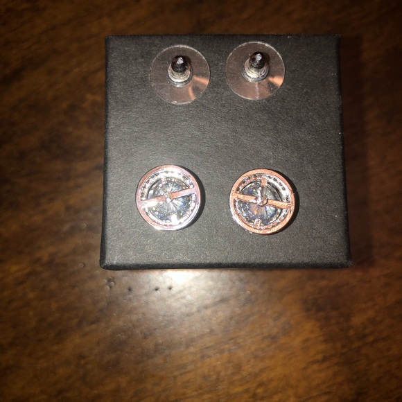 Beautiful Lab Created Sona Diamond Earrings - Picture 4 of 6